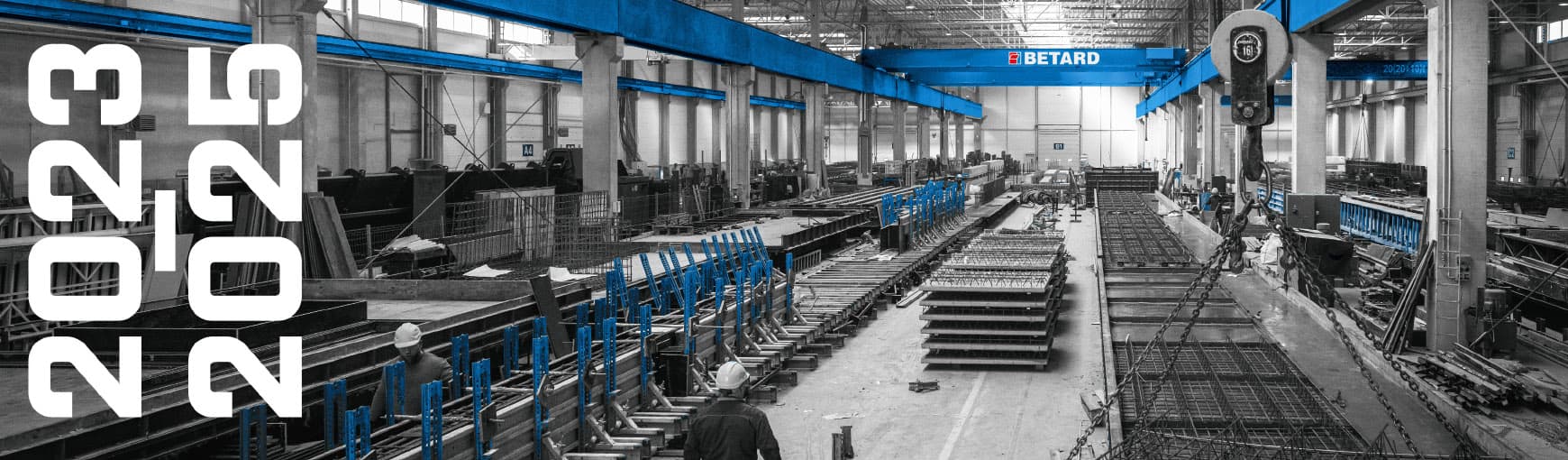 Grafika prezentująca halę produkcyjną w zakładzie Betard