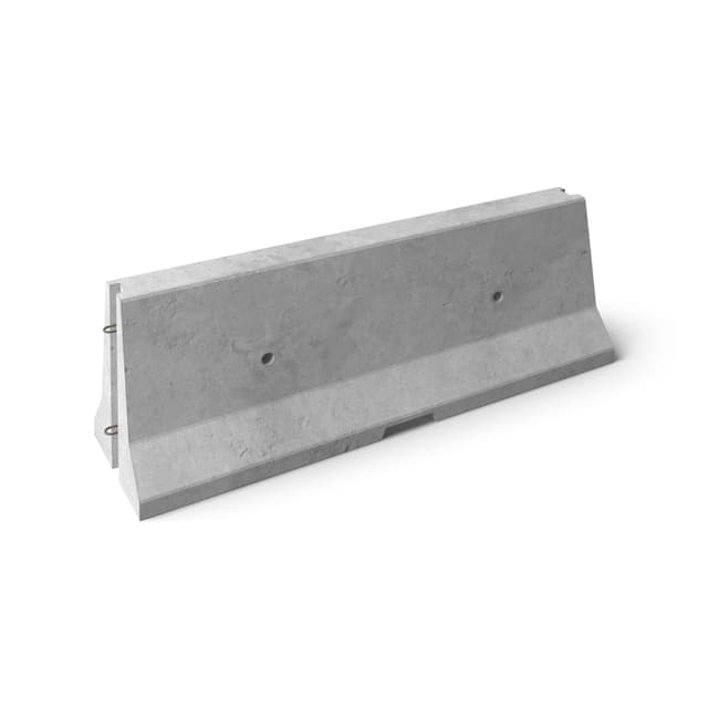 Przegroda betonowa typu "Jersey - dwustronna - profil