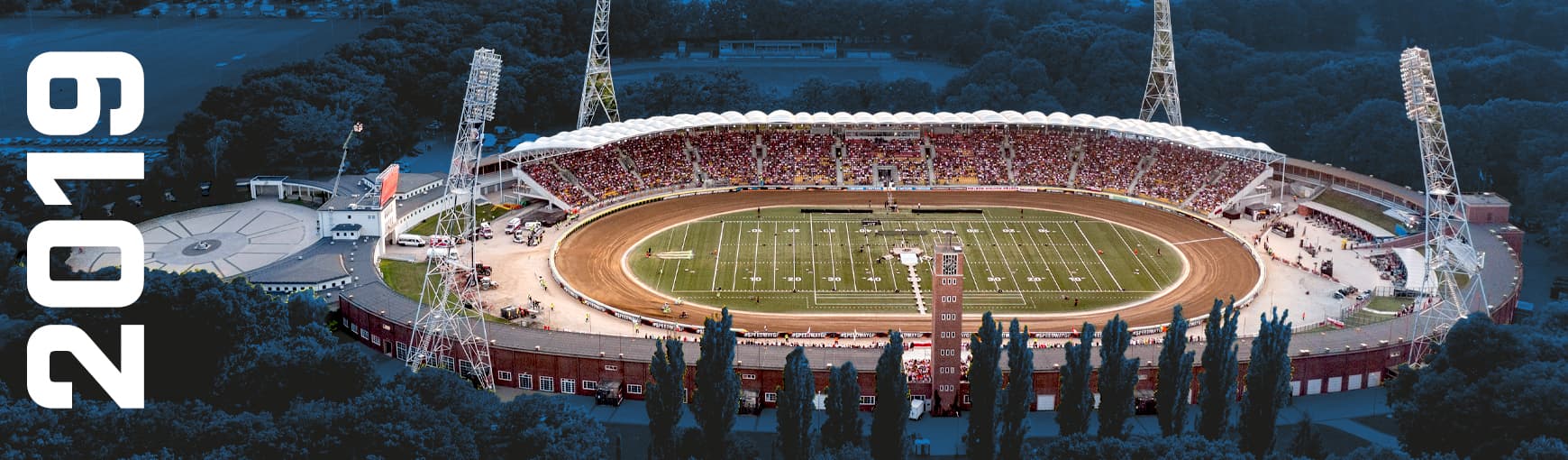 Stadion Olimpijski z lotu ptaka.